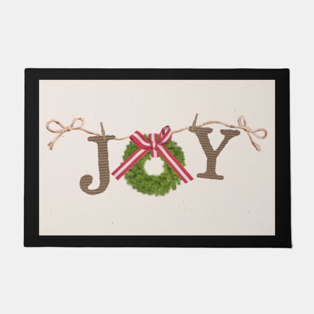 Felpudo Joy Navidades Doormat (Anverso)