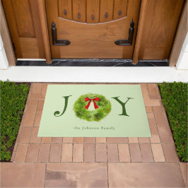Felpudo JOY Navidades Wreath Family