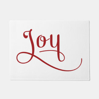 Felpudo Joy Script Red