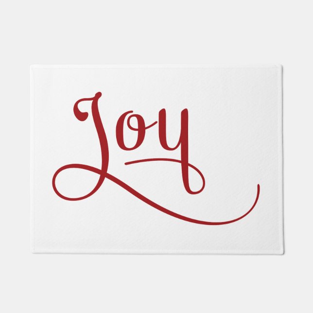 Felpudo Joy Script Red (Anverso)