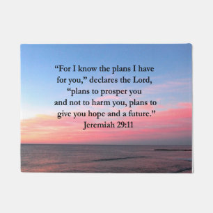 FELPUDO JOYFUL JEREMIAH 29:11 SUNRISE