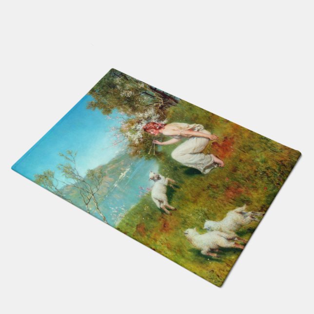 Felpudo Joys of Spring (por John Collier) (Angular)