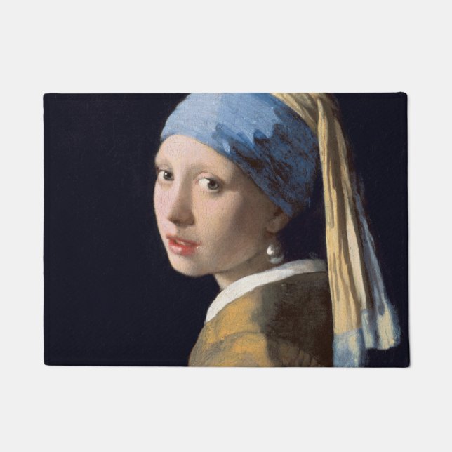 Felpudo JUAN VERMEER - Chica con un pendiente 1665 de la (Anverso)