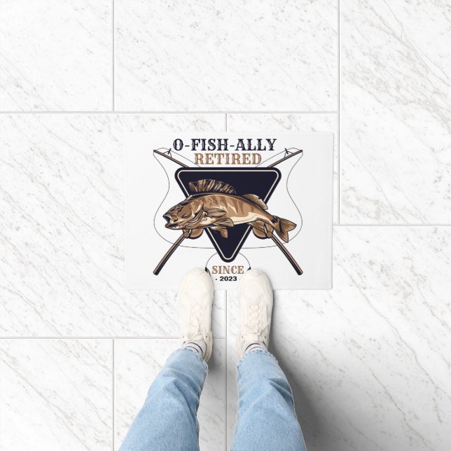 Felpudo Jubilación divertida y retirada por pesca personal (Interior)