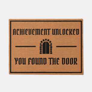 Felpudo Juego divertido Nerd Humor Rústico Minimalista