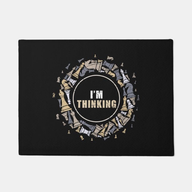 Felpudo Jugador de ajedrez Nerd Chess Lover Gift (Anverso)