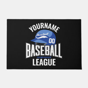 Felpudo Jugador de béisbol personalizado NOMBRE Equipo Cha