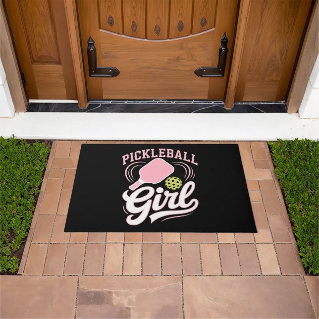 Felpudo Jugadora de Pickleball Chica (Exterior)
