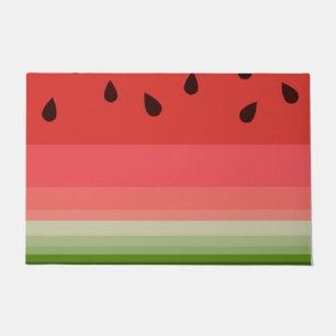 Felpudo Juicy Delicioso Ripe Watermelon Con Diseño De Semi