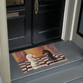 Felpudo Junta de ajedrez de los caballeros de ajedrez