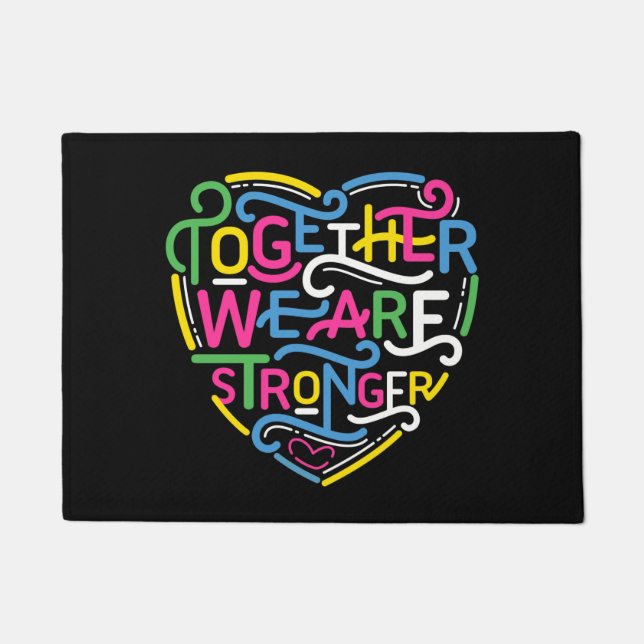 Felpudo Juntos Somos Más Fuertes (Anverso)