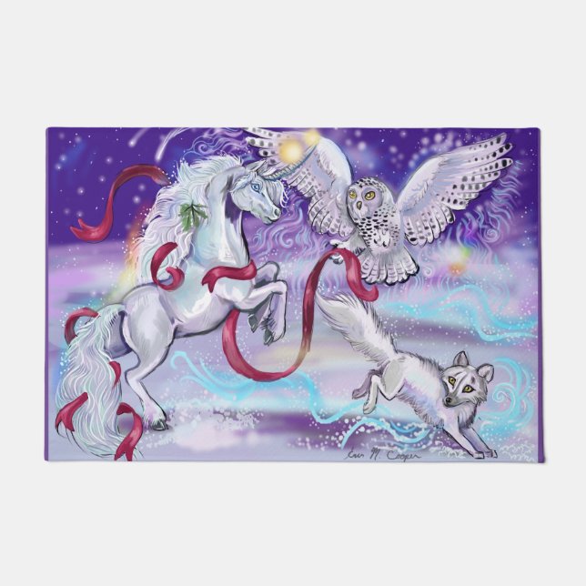 Felpudo Juntos somos una Unicornio (Anverso)