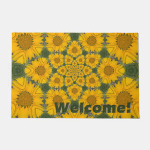 Felpudo Kaleidoscopio de girasol