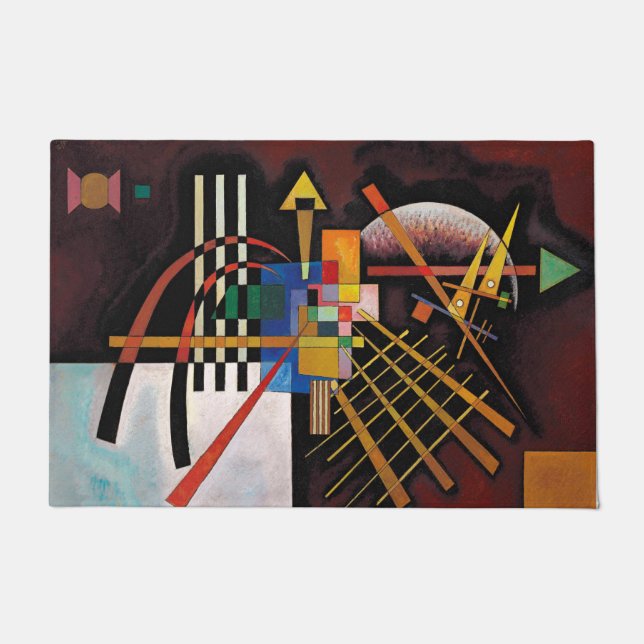 Felpudo Kandinsky Resumen Pintura de arte clásico (Anverso)