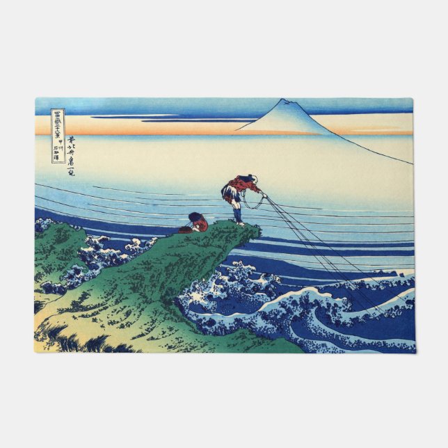 Felpudo Katsushika Hokusai - Kajikazawa en la provincia de (Anverso)
