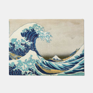 Felpudo Katsushika Hokusai - La gran ola de Kanagawa