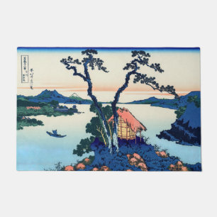 Felpudo Katsushika Hokusai - Lago Suwa en la provincia de