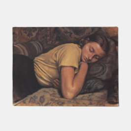 Felpudo Katya durmiendo (por Serebriakova)