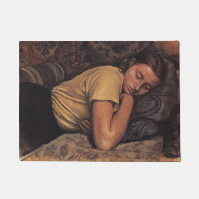 Felpudo Katya durmiendo (por Serebriakova) (Anverso)