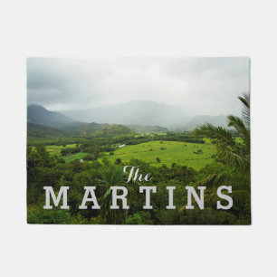 Felpudo Kauai, paisaje de Hawai