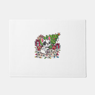 Felpudo Kawaii Anime Navidades de Frenchie Perro gracioso