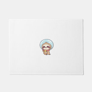 Felpudo Kawaii Chibi Sloth Astronaut � Cute Space Sloth Ca
