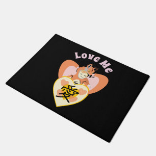 Felpudo Kawaii Foxy Cosplay Love Heart