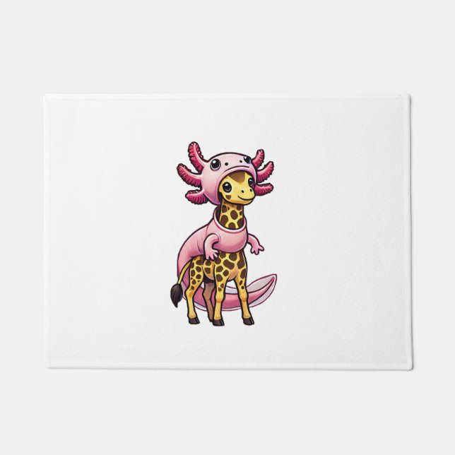 Felpudo Kawaii Giraffe Axolotl Costume (Anverso)