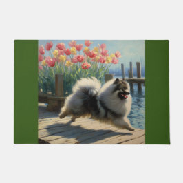 Felpudo keeshond doormat