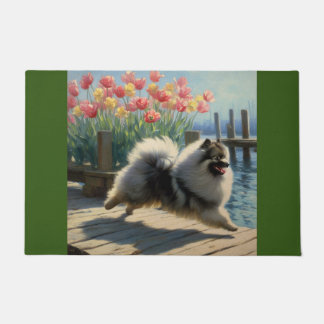 Felpudo keeshond doormat