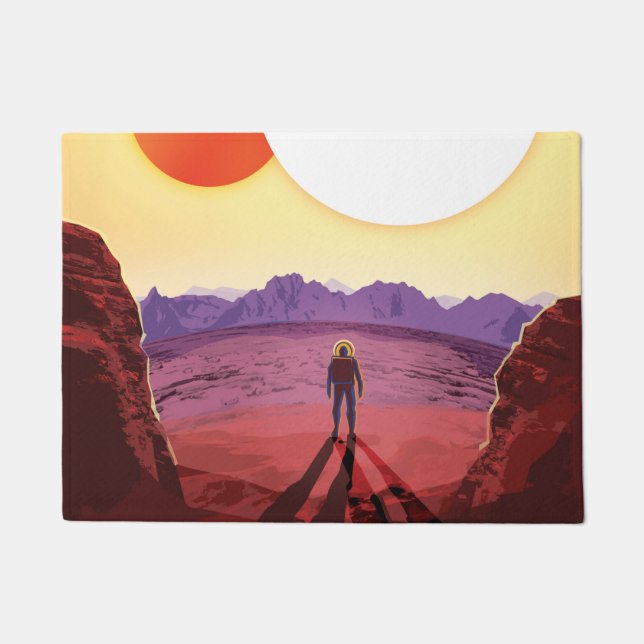 Felpudo Kepler Space Travel Destination Planet Adventure (Anverso)
