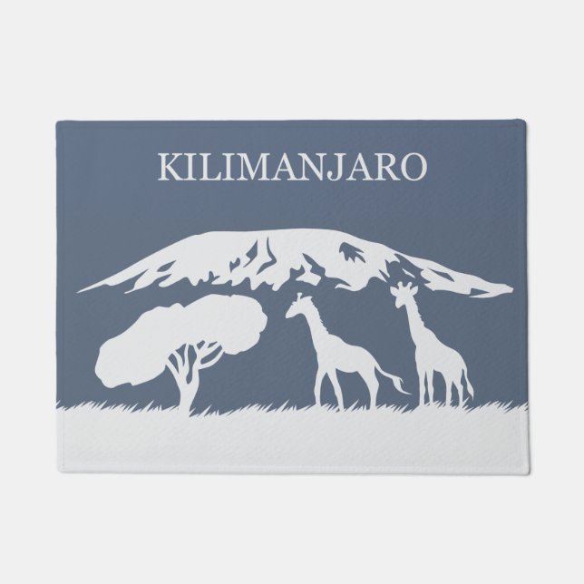 Felpudo Kilimanjaro (azul) (Anverso)