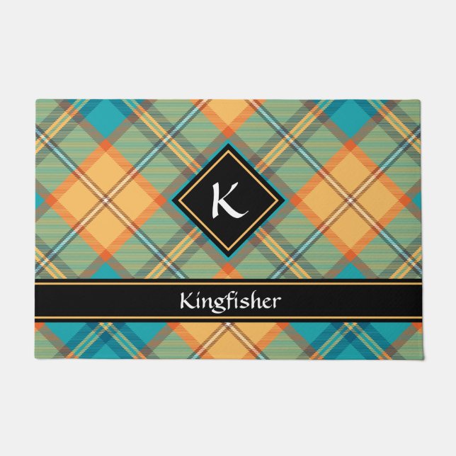 Felpudo Kingfisher Tartan Doormat (Anverso)