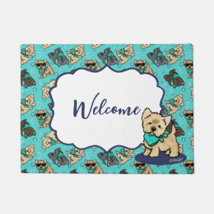 Felpudo KiniArt Cutieface Cairn Doormat