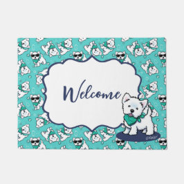 Felpudo KiniArt Cutieface Westies Doormat