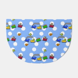 Felpudo KiniArt Entra trenes y perros con pipa