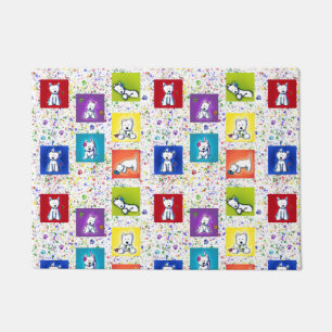 Felpudo KiniArt Flowerbox Westies