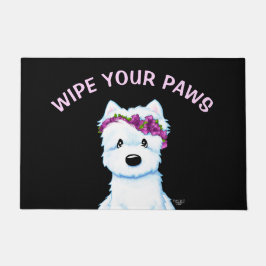 Felpudo KiniArt Westie Blossom