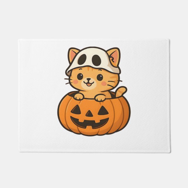 Felpudo Kitty de Halloween dentro de una camiseta clásica  (Anverso)