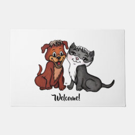 Felpudo Kitty y Puppy