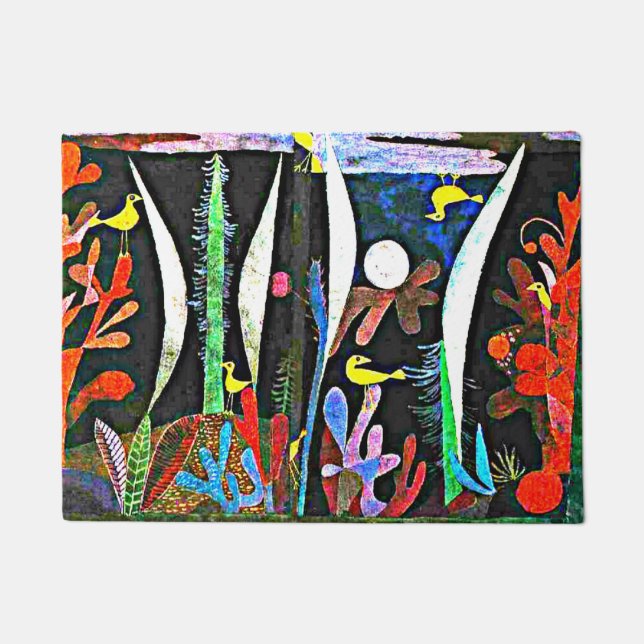 Felpudo Klee - Paisaje con aves amarillas  (Anverso)