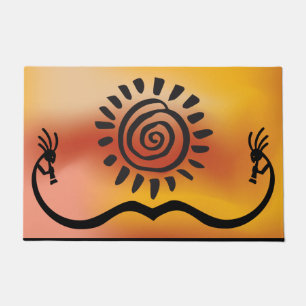Felpudo Kokopelli Doormat, nativo americano del suroeste