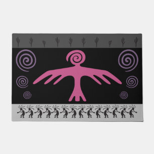 Felpudo Kokopelli Phoenix Bird Doormat al Suroeste
