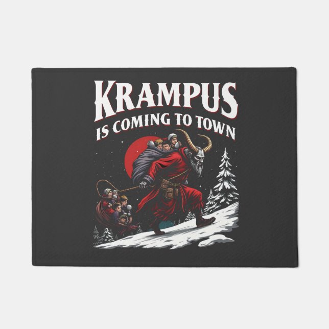 Felpudo Krampus llega a la ciudad de los Navidades Krampus (Anverso)
