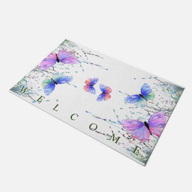 Felpudo La alegría de la primavera de las mariposas Doorma (Angular)