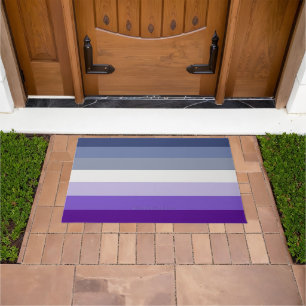 Felpudo La bandera del orgullo de SlipperyJoe's Butch Lesb