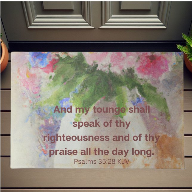 Felpudo La Biblia ayuda a consolarte. (Christian praise doormat. Add comfort to your guests as they arrive.)