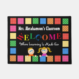 Felpudo La bienvenida divertida de un profesor personaliza