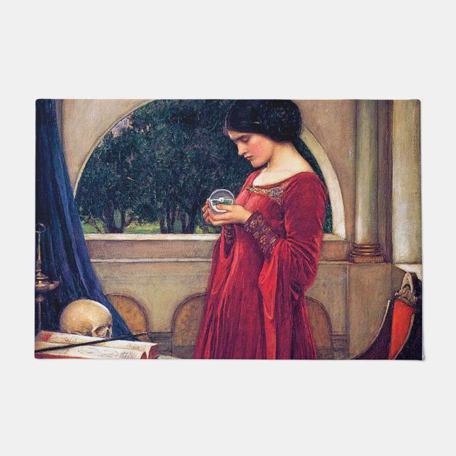 Felpudo La bola de cristal, John William Waterhouse (Anverso)