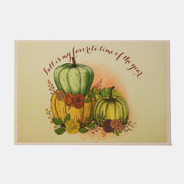 Felpudo La caída es mi época favorita del año (Anverso)